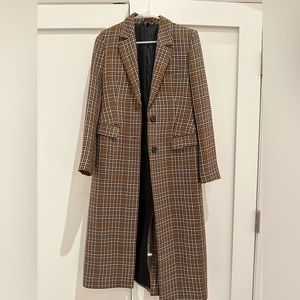 & Other Stories plaid pea coat